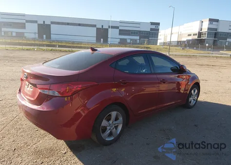 2013 Hyundai Elantra Gls/Limited from USA, damaged, VIN KMHDH4AEXDU493045